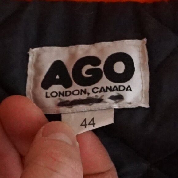 Ago Orange Yellow Insulated Quilt Lined Two-Piece Overalls And Jacket M (44) - Picture 5 of 16